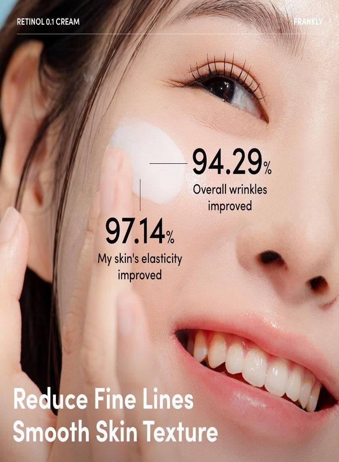 FRANKLY Retinol 0.1% Cream, 1.01 fl oz - Beginner Retinol | Night Cream | with Ceramides & Natural Ginseng | Anti-aging, Wrinkles Care, Reduces Congestion and hyperpigmentation | Korean Skin Care - Image 5